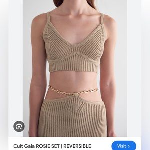 Cult Gaia Rosie Top - Size Medium (Top Only) - Never Worn